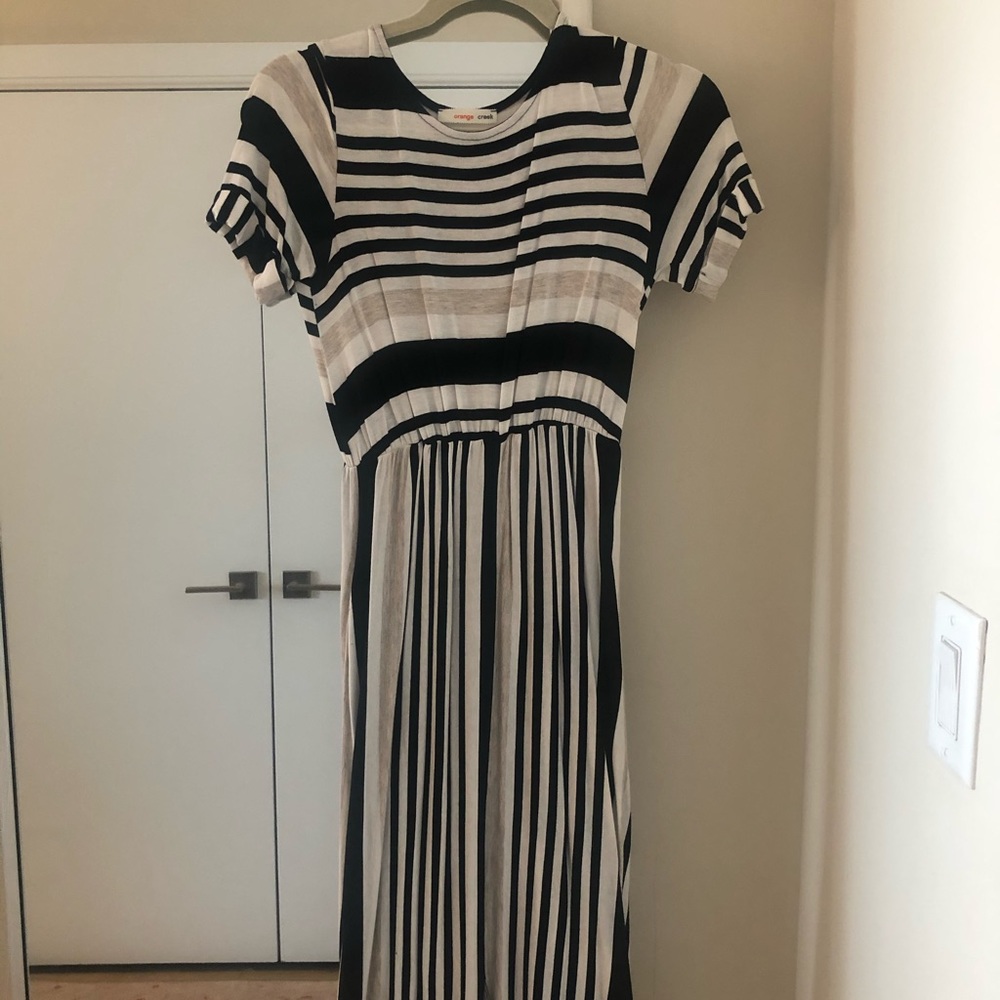 Anthropologie Striped Midi-Maxi Dress (XS/S)